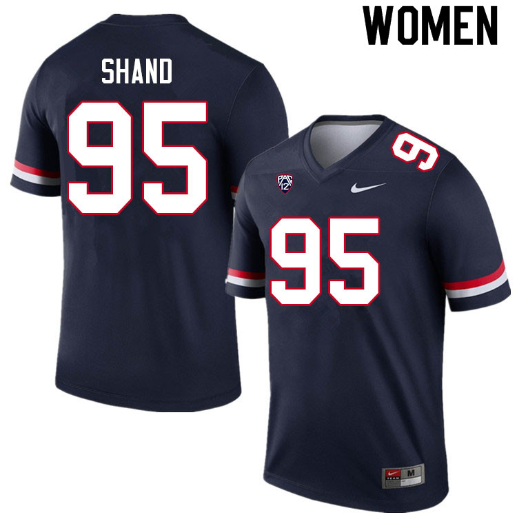 Women #95 Paris Shand Arizona Wildcats College Football Jerseys Sale-Navy